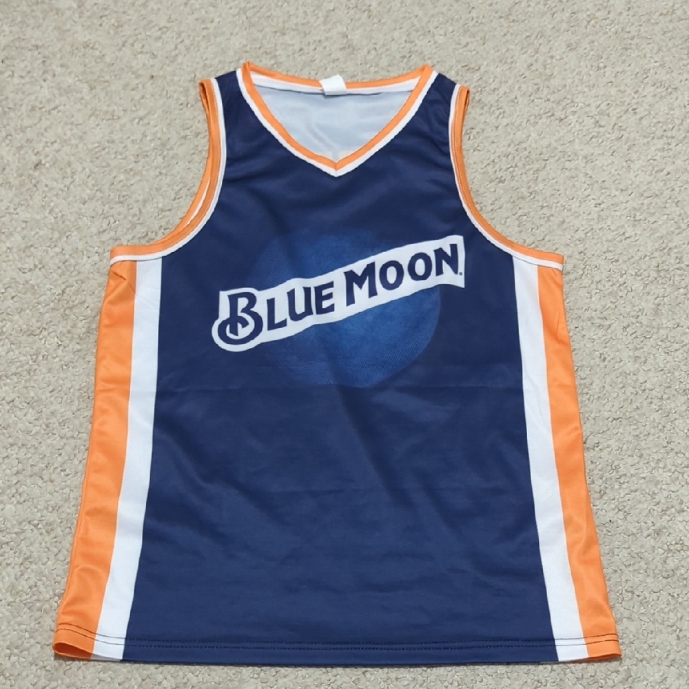 Women's Navy and Orange Basketball Jersey